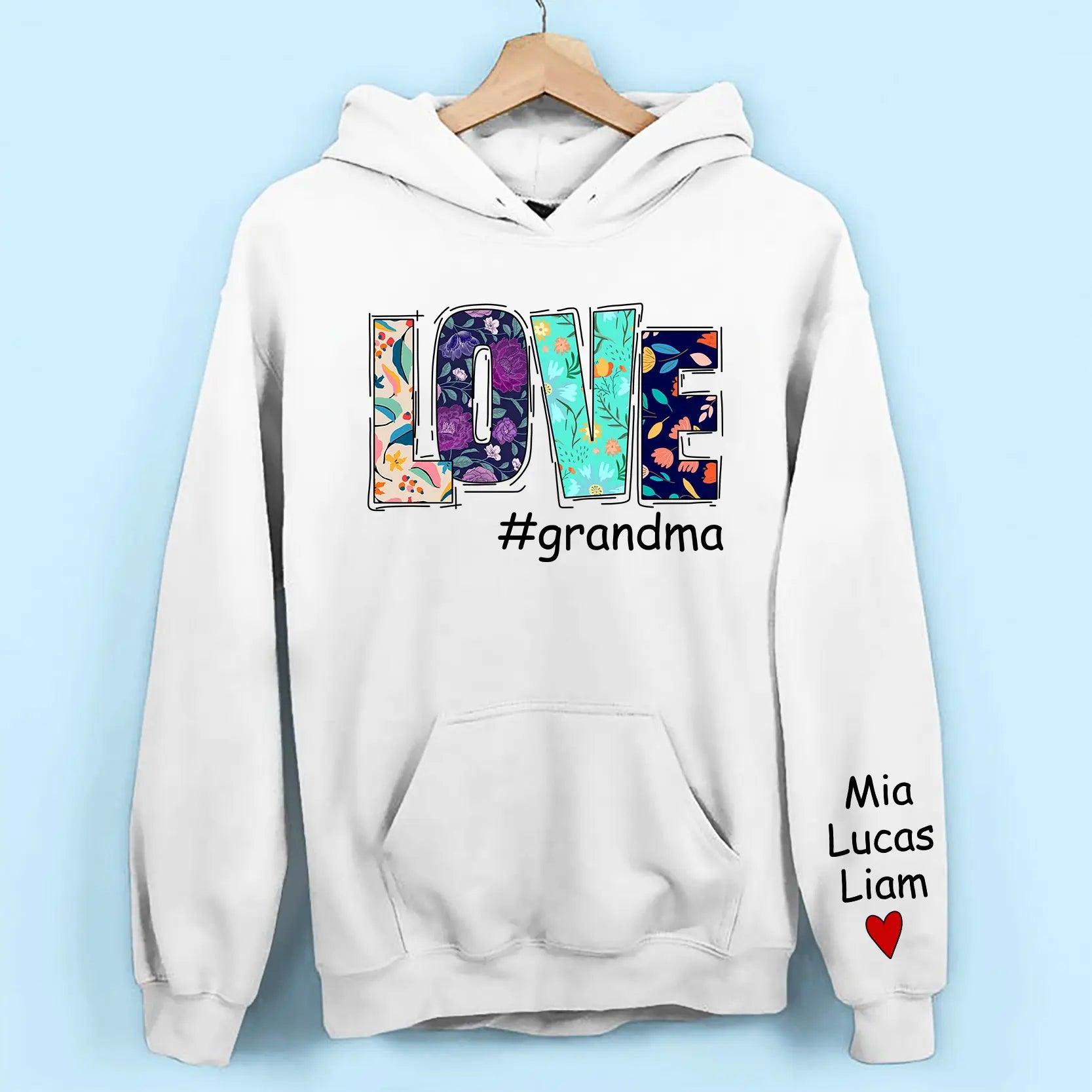 Personalized Christmas Love Nana Life Sweatshirt & Hoodie, 2025 Custom Nana Claus Sweatshirt, Grandma Christmas Sweatshirt & Hoodie