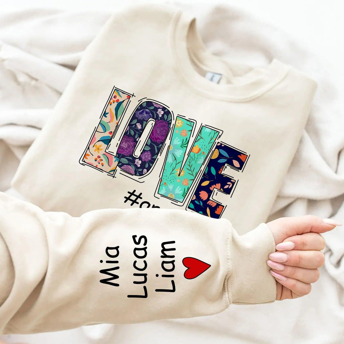 Personalized Christmas Love Nana Life Sweatshirt & Hoodie, 2025 Custom Nana Claus Sweatshirt, Grandma Christmas Sweatshirt & Hoodie