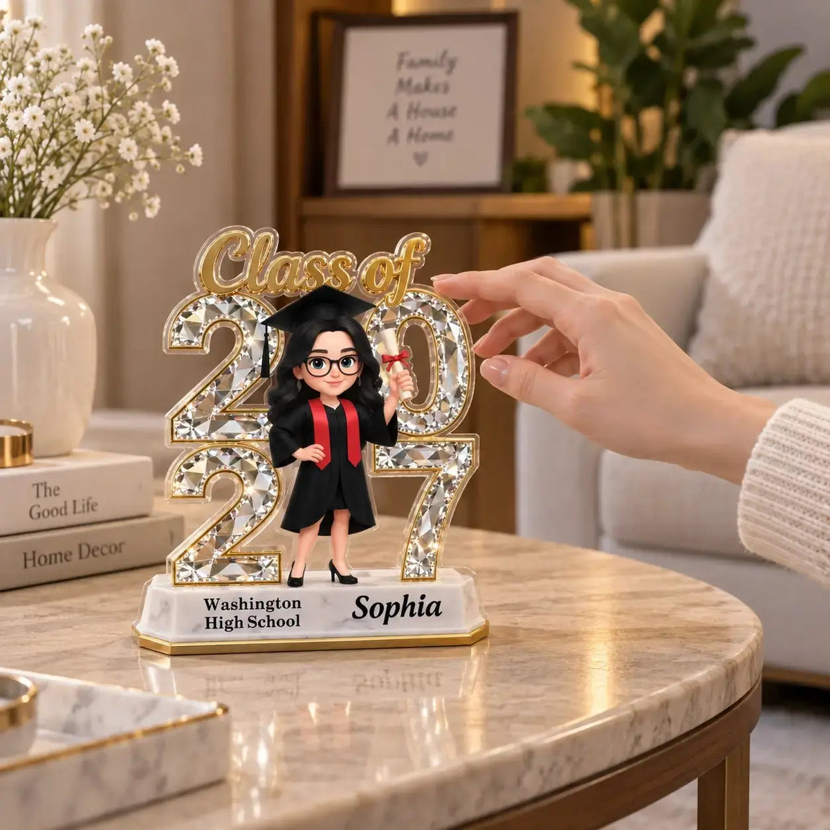 Personalized Class Of 2027 Graduation Acrylic Plaque Duconspace