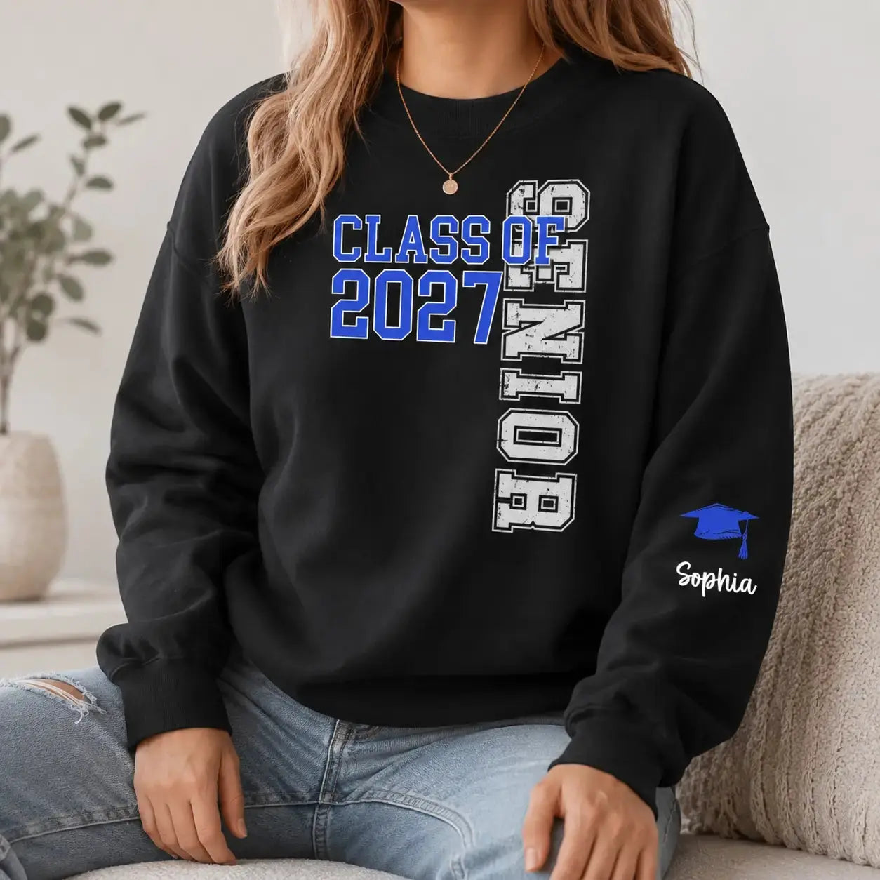 Personalized Class of 2027 Senior Graduation Shirt