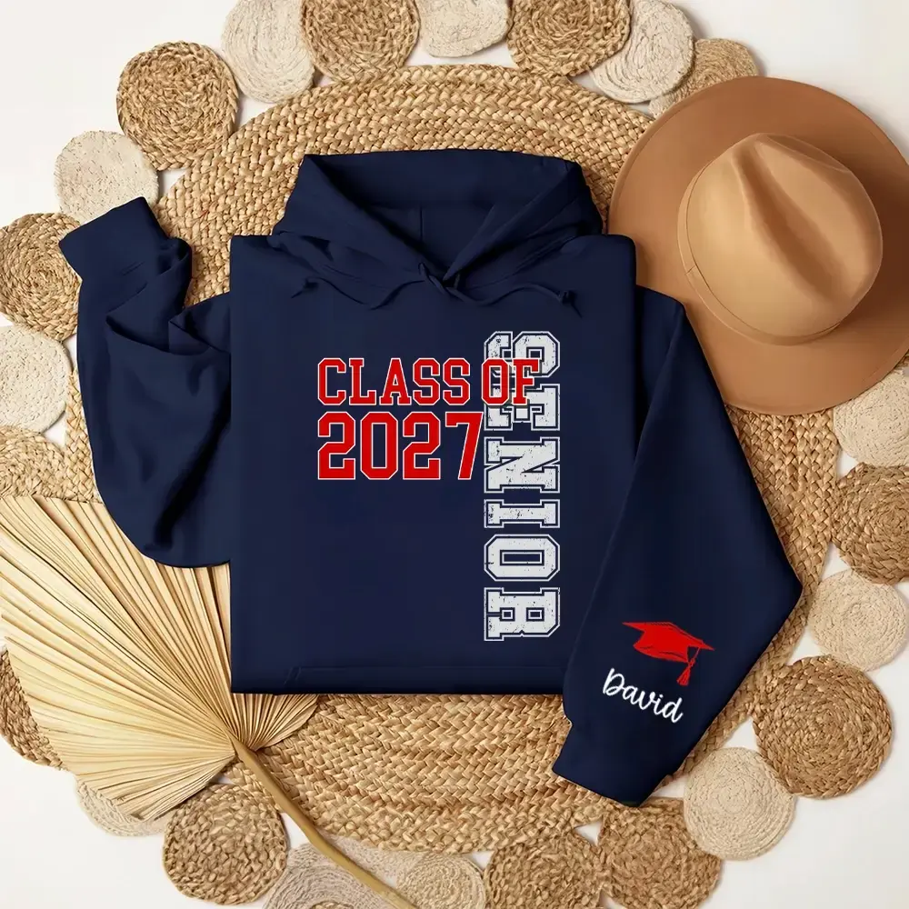 Personalized Class of 2027 Senior Graduation Shirt