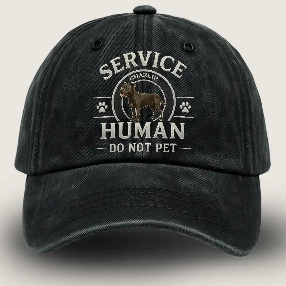 [Custom Photo] Service Dog Cap - Do Not Pet Name Hat Duconspace