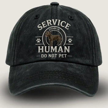 [Custom Photo] Service Dog Cap - Do Not Pet Name Hat