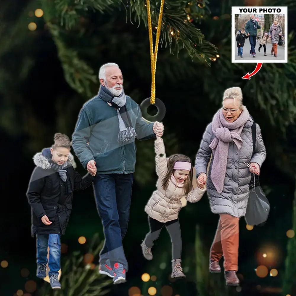 Personalized Family Photo Ornament – Custom Wood or Acrylic Ornament – Perfect Christmas Gift for Family Members