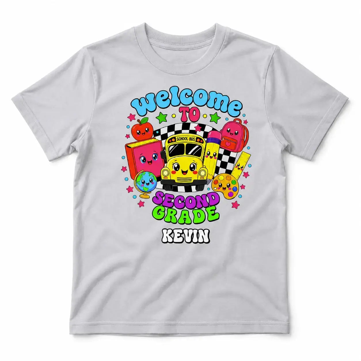 Personalized First Grade Back to School Kids Shirt Duconspace