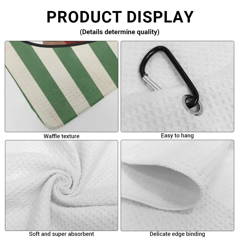 Personalized Golf Towel Custom Golfer Gift Duconspace