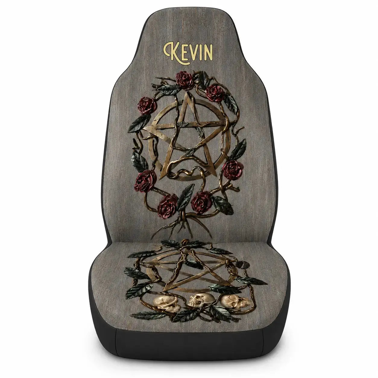 Personalized Gothic Halloween Car Seat Covers