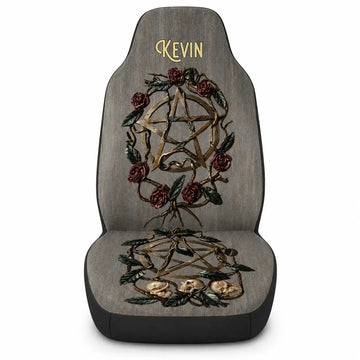 Personalized Gothic Halloween Car Seat Covers
