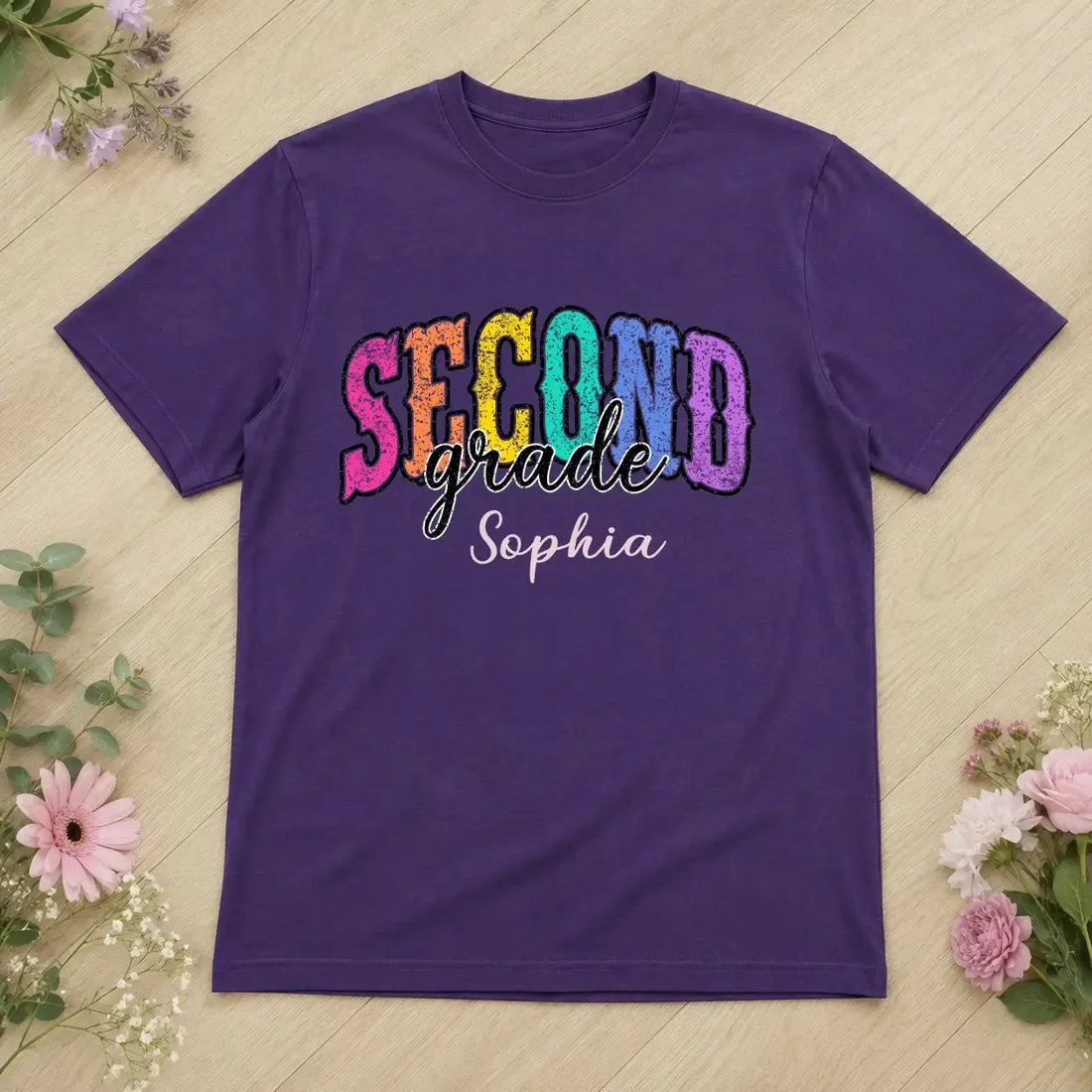 Personalized Grade Level Back to School Kids Shirt