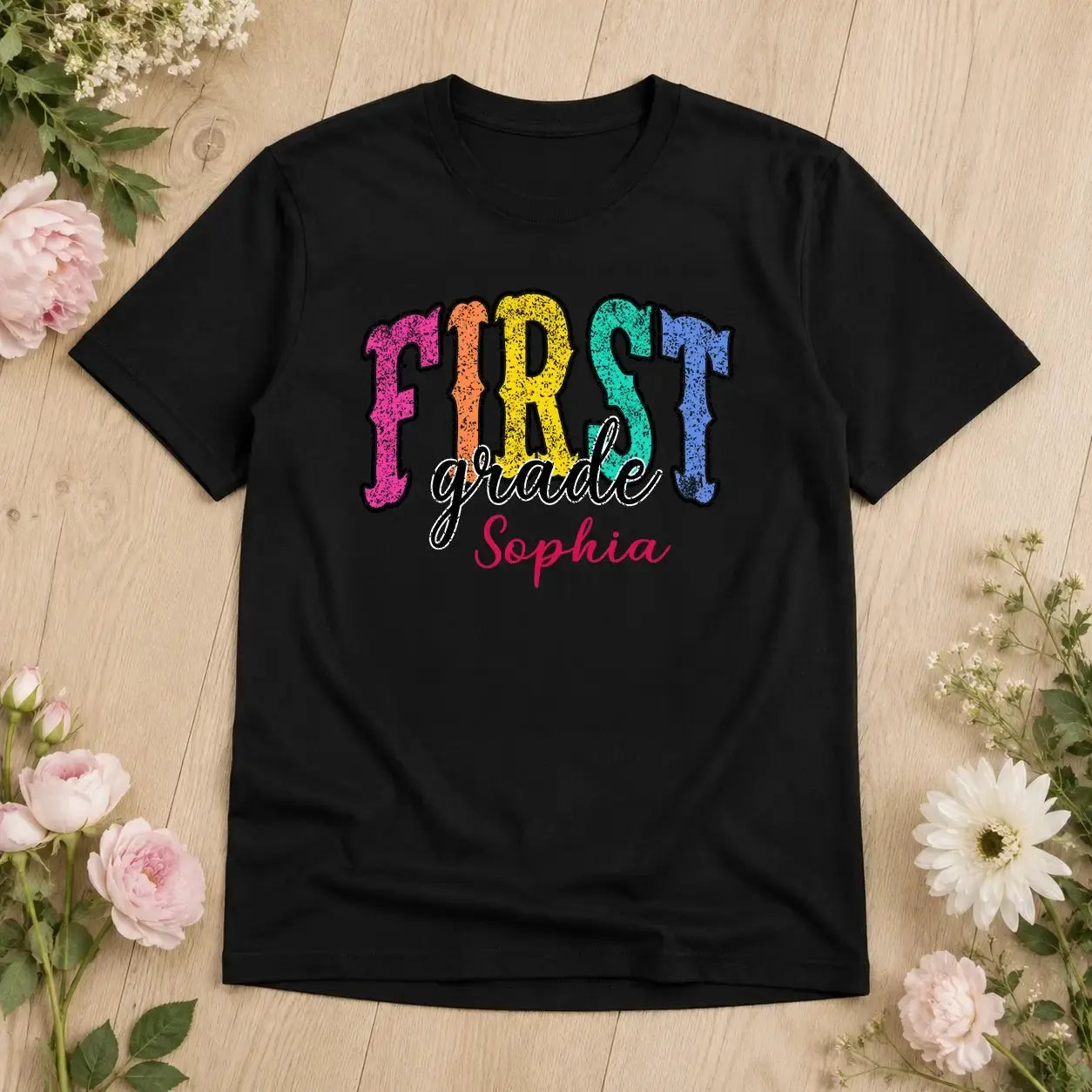Personalized Grade Level Back to School Kids Shirt