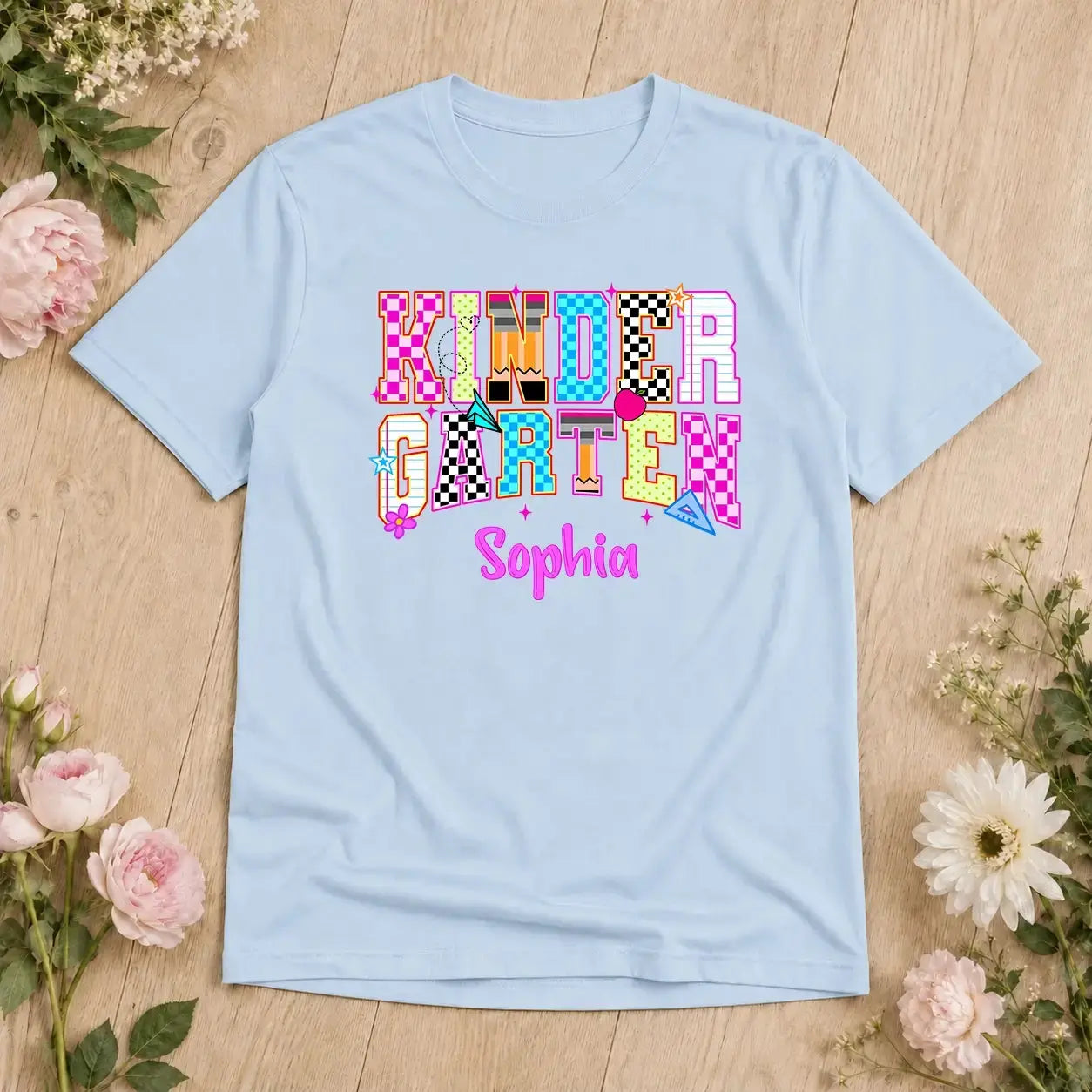 Personalized Grade Level Shirt for Kids, Back to School Tee