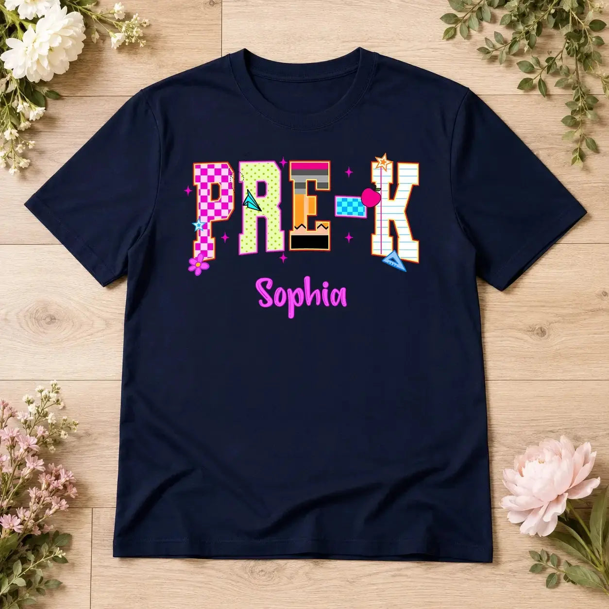 Personalized Grade Level Shirt for Kids, Back to School Tee