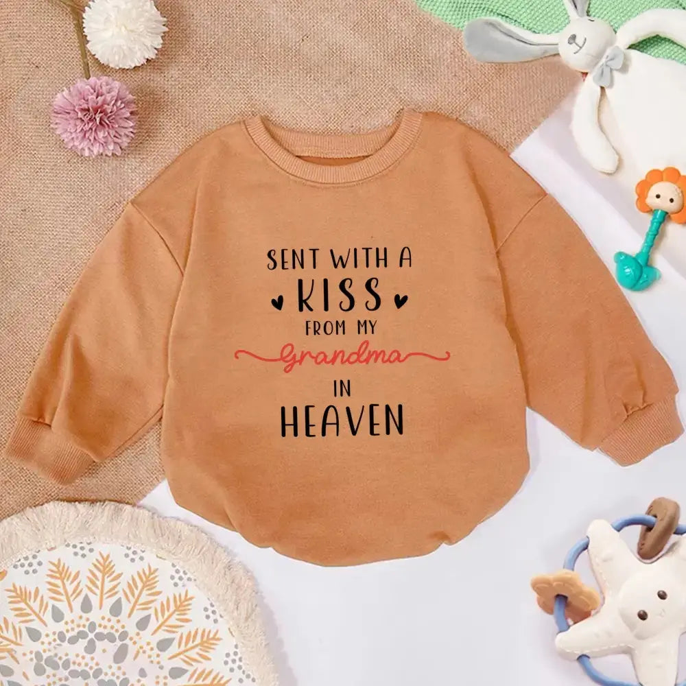 Personalized Grandma Custom Baby Romper Sweatshirt