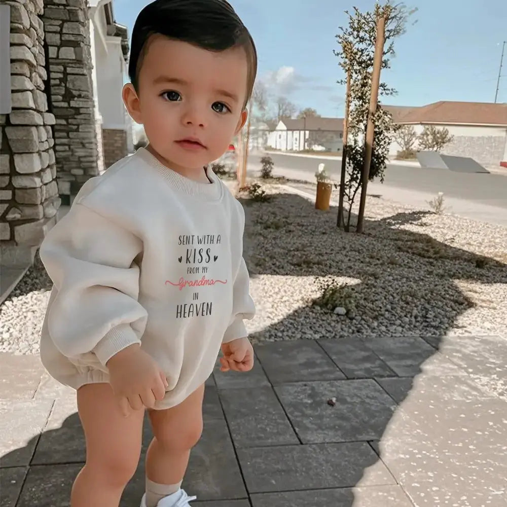 Personalized Grandma Custom Baby Romper Sweatshirt
