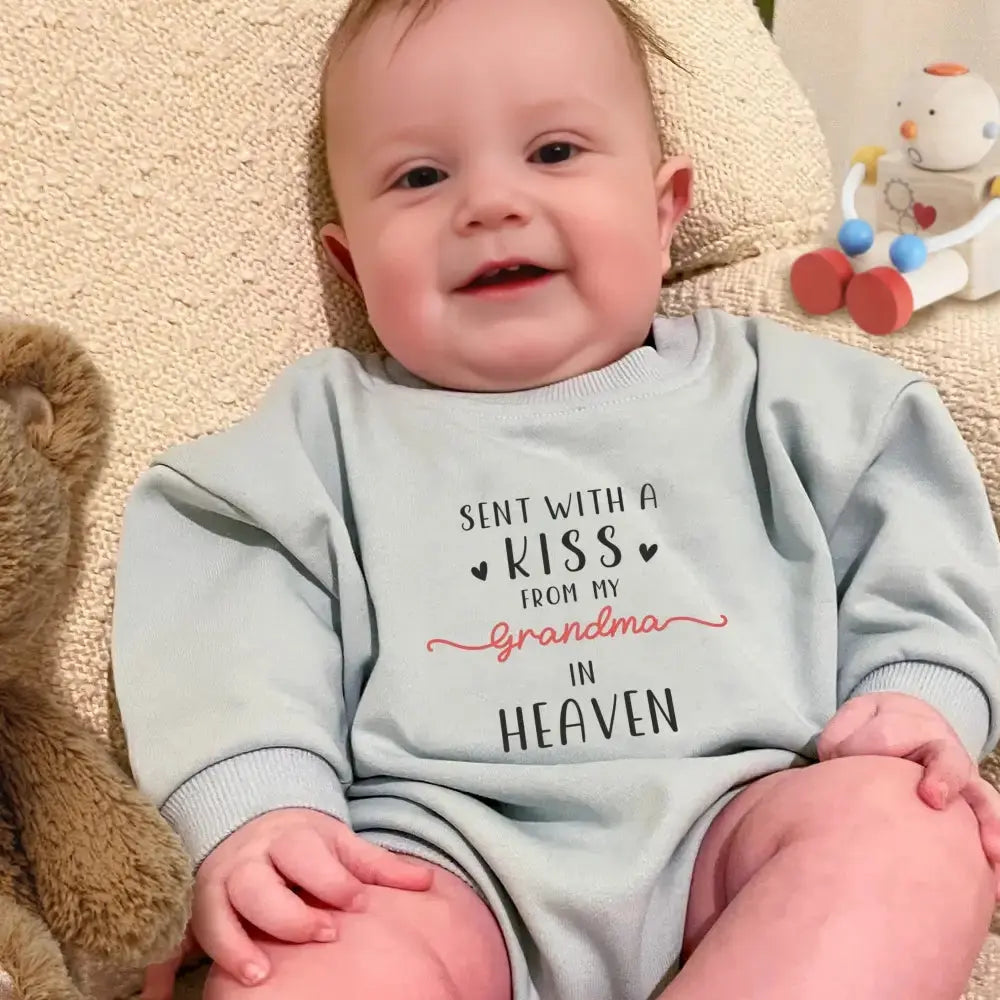 Personalized Grandma Custom Baby Romper Sweatshirt