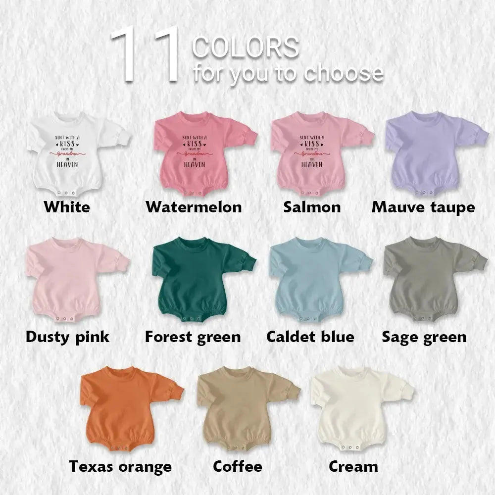 Personalized Grandma Custom Baby Romper Sweatshirt