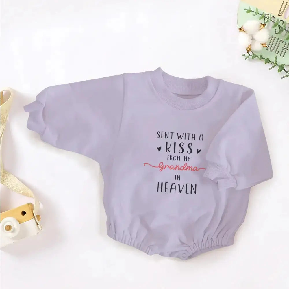 Personalized Grandma Custom Baby Romper Sweatshirt