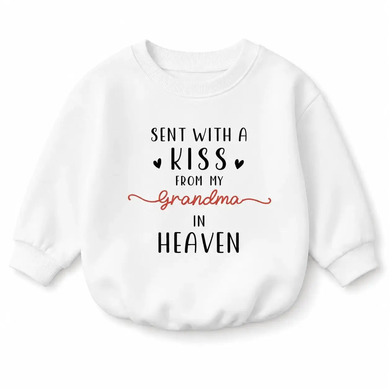 Personalized Grandma Custom Baby Romper Sweatshirt