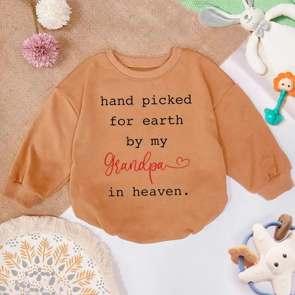 Personalized Grandpa Custom Baby Romper Sweatshirt