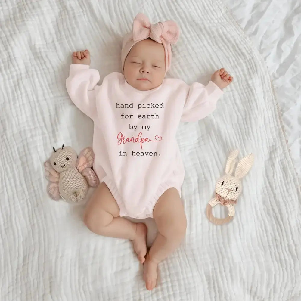 Personalized Grandpa Custom Baby Romper Sweatshirt
