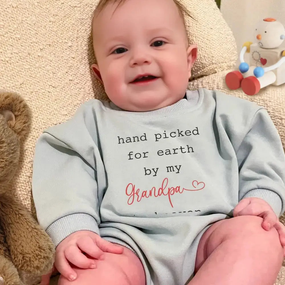 Personalized Grandpa Custom Baby Romper Sweatshirt