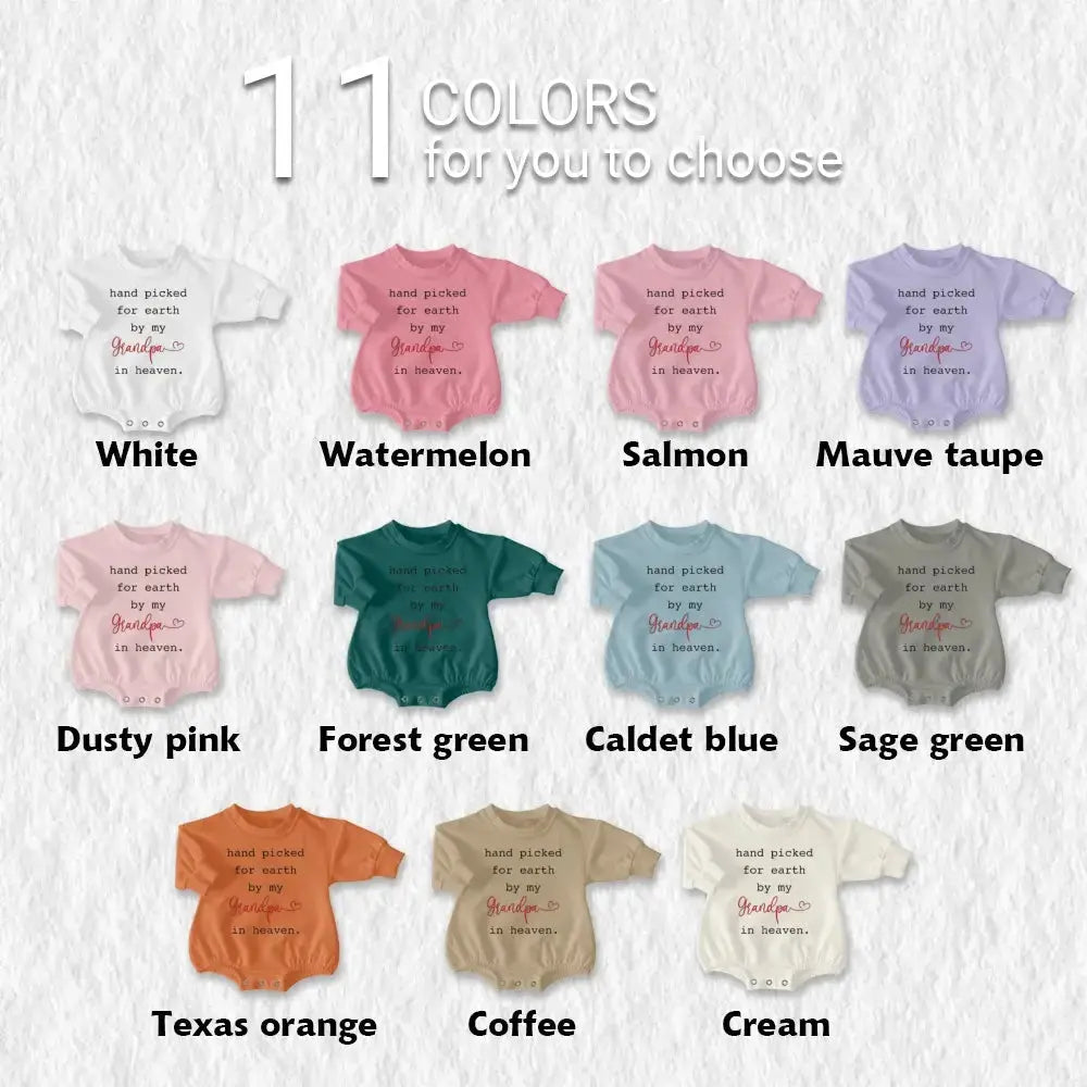 Personalized Grandpa Custom Baby Romper Sweatshirt