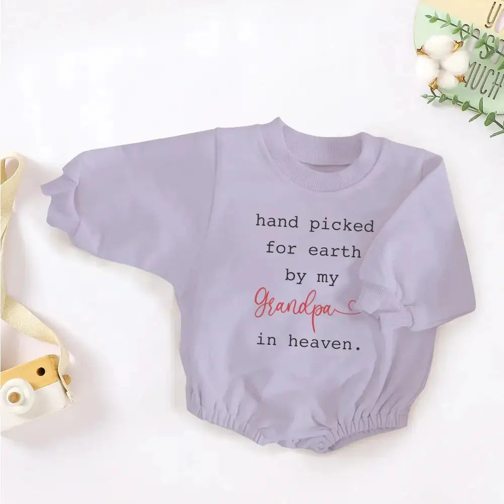 Personalized Grandpa Custom Baby Romper Sweatshirt