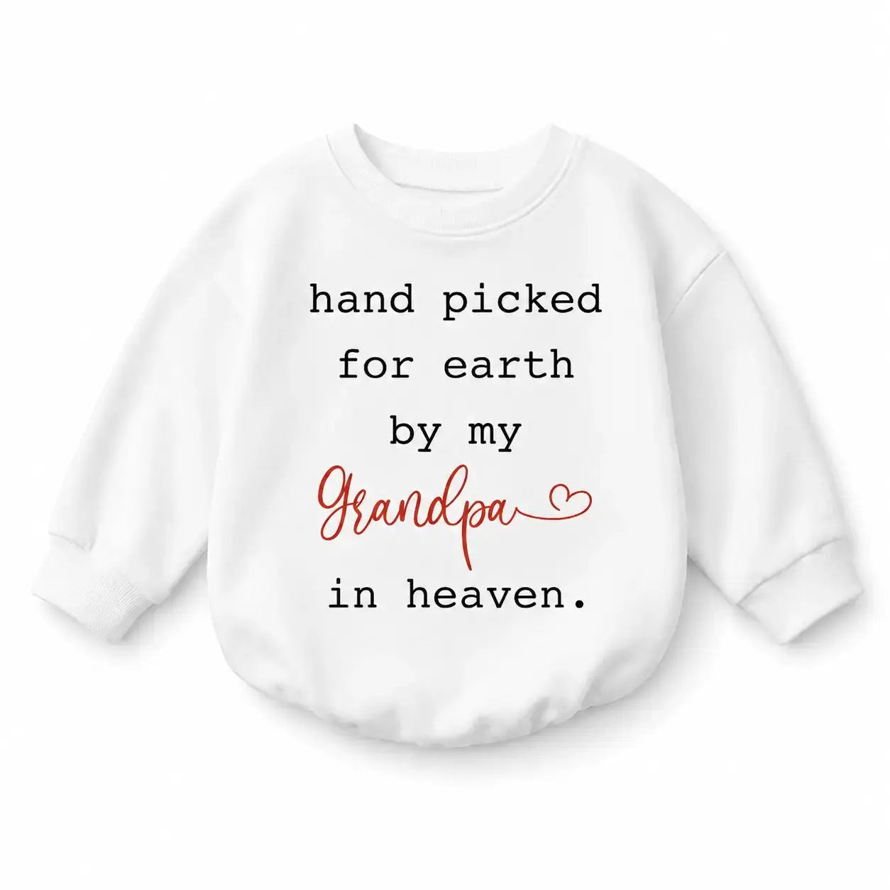 Personalized Grandpa Custom Baby Romper Sweatshirt