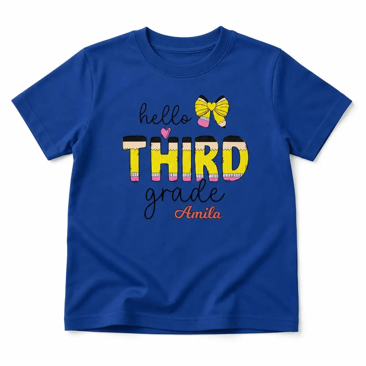Personalized Hello Kindergarten Back to School Kids Shirt Duconspace