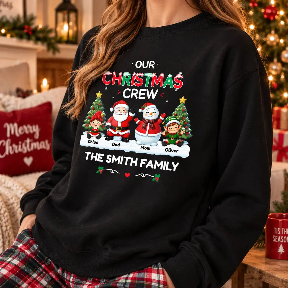 Personalized Matching Family Christmas Shirt Duconspace