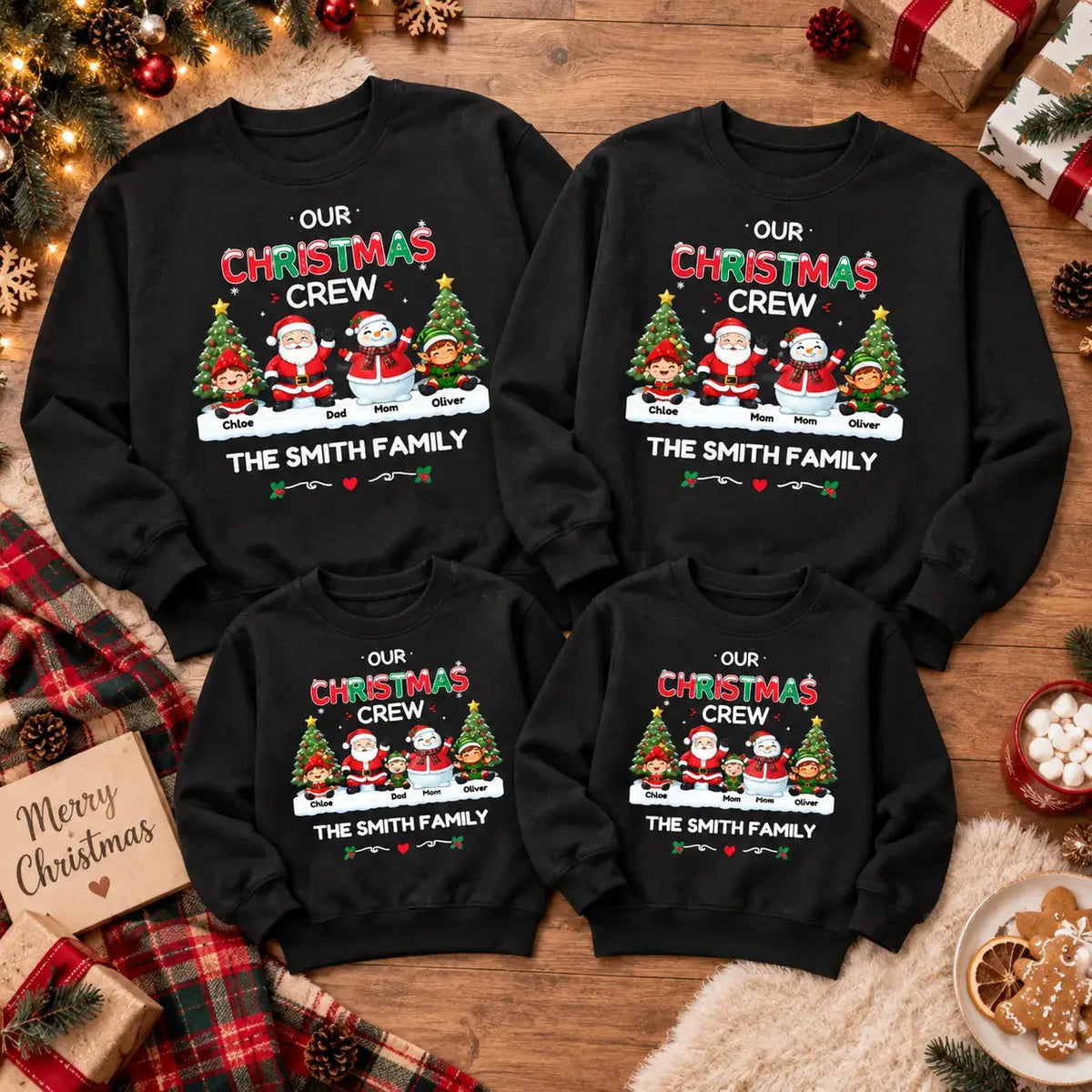 Personalized Matching Family Christmas Shirt Duconspace
