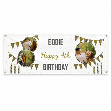 Personalized Milestone Birthday Banner Duconspace