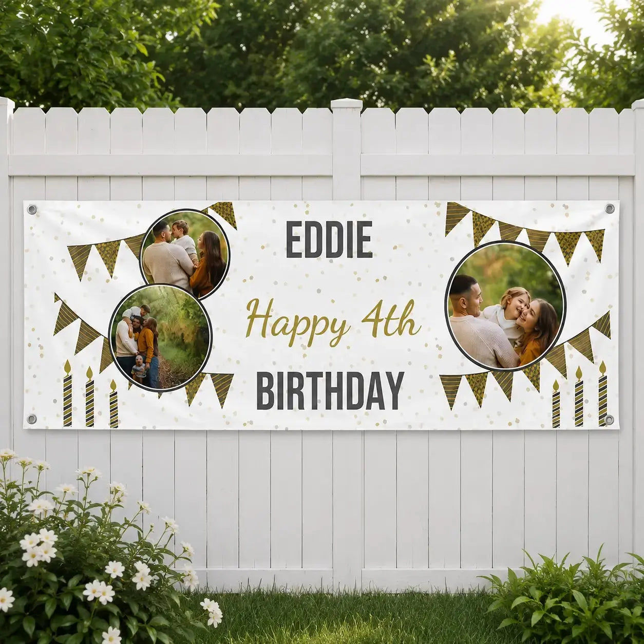 Personalized Milestone Birthday Banner Duconspace