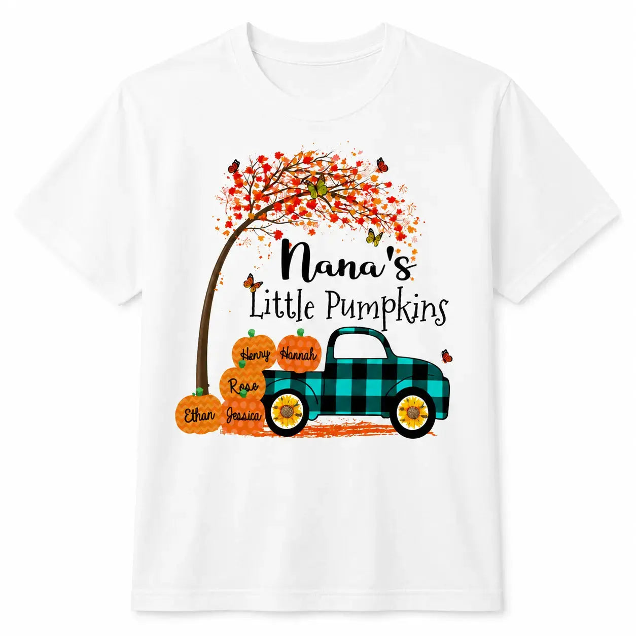 Personalized Nanas Little Pumpkins Autumn Apparel Gift