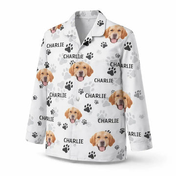 Personalized Pajama Shirt – Custom Long Sleeve Top With Your Pet Photos Duconspace