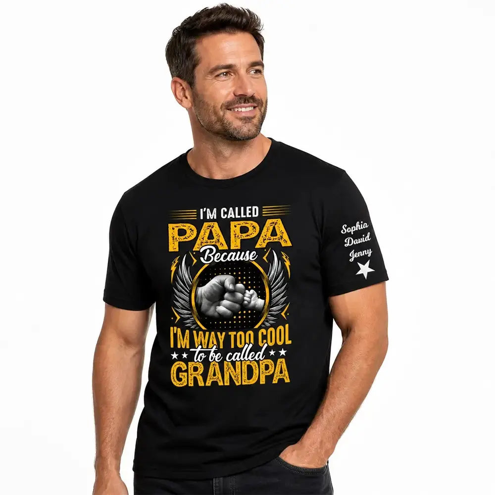 Personalized Papa Shirt – Custom Grandpa Gift Tee Duconspace
