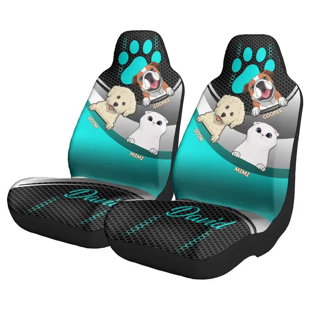 Personalized Pet Car Seat Cover with Name