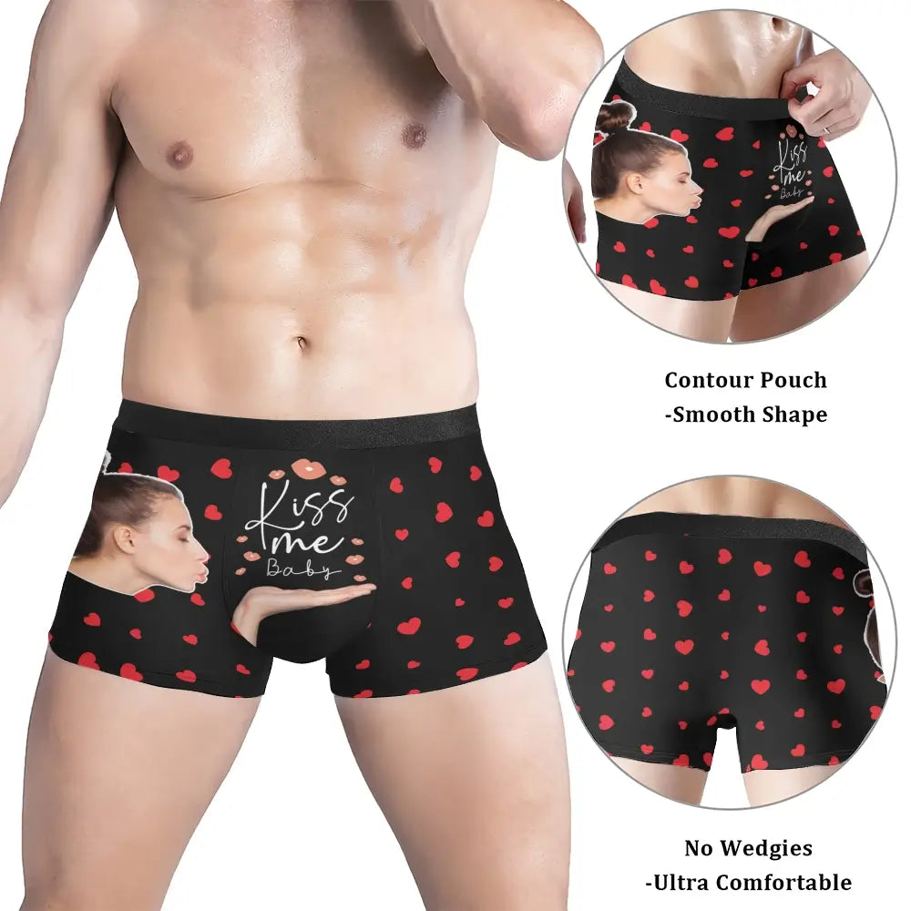 Personalized Photo Boxer Briefs - Custom Anniversary or Birthday Gift