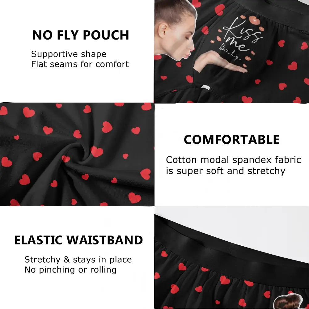 Personalized Photo Boxer Briefs - Custom Anniversary or Birthday Gift