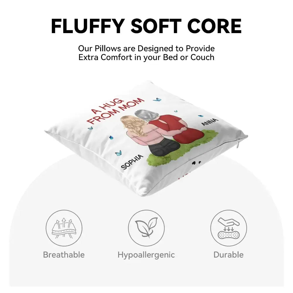 Personalized Pillow With Mom’s Loving Words – Meaningful Gift for Mother Duconspace