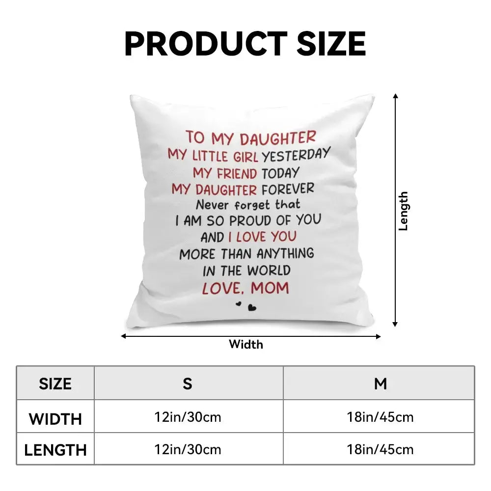 Personalized Pillow With Mom’s Loving Words – Meaningful Gift for Mother Duconspace
