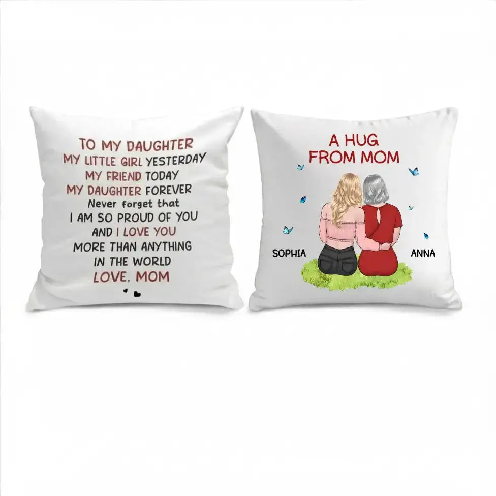 Personalized Pillow With Mom’s Loving Words – Meaningful Gift for Mother Duconspace