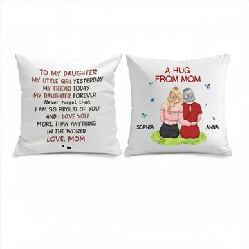 Personalized Pillow With Mom’s Loving Words – Meaningful Gift for Mother Duconspace
