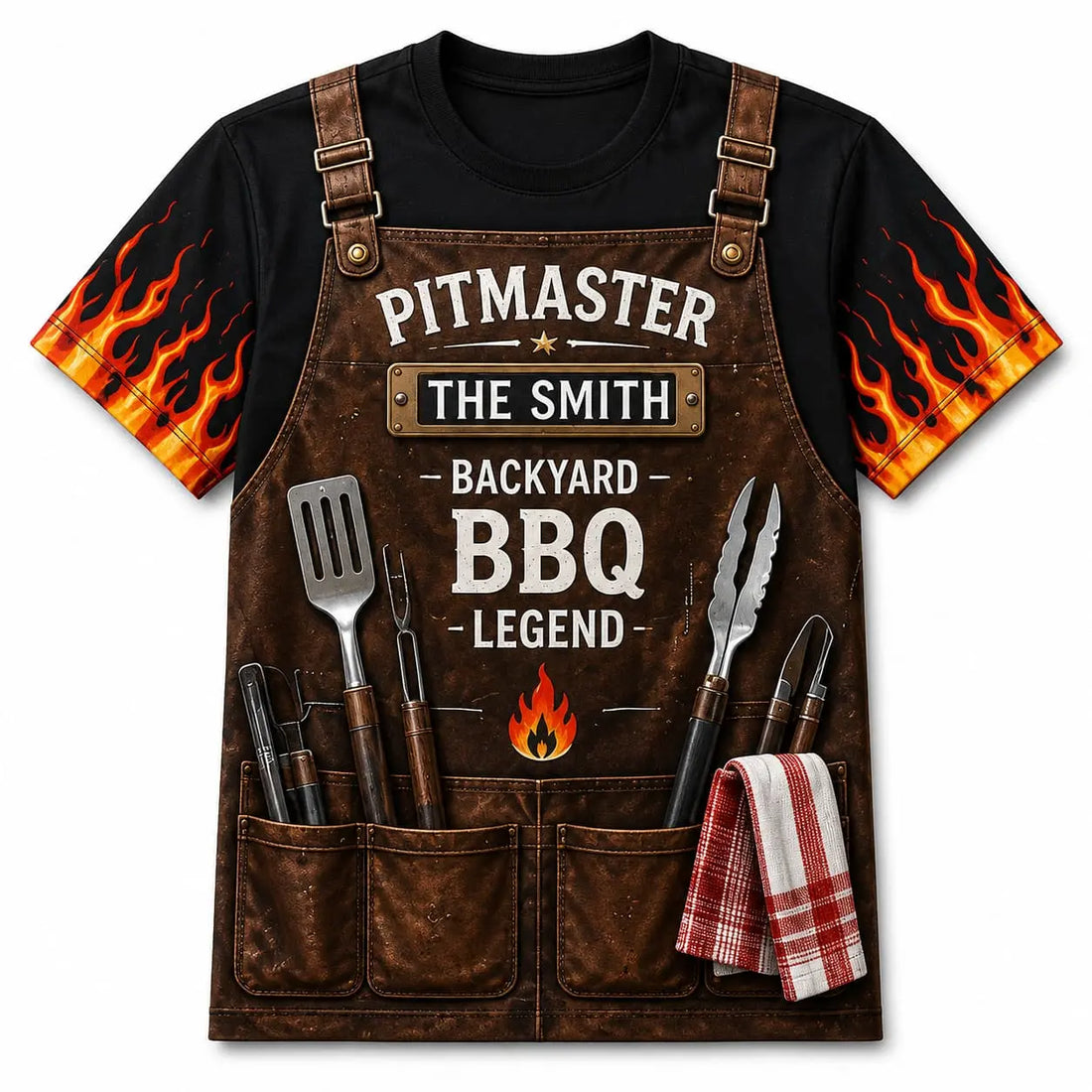 Personalized Pitmaster Backyard BBQ Legend AOP T-Shirt Duconspace