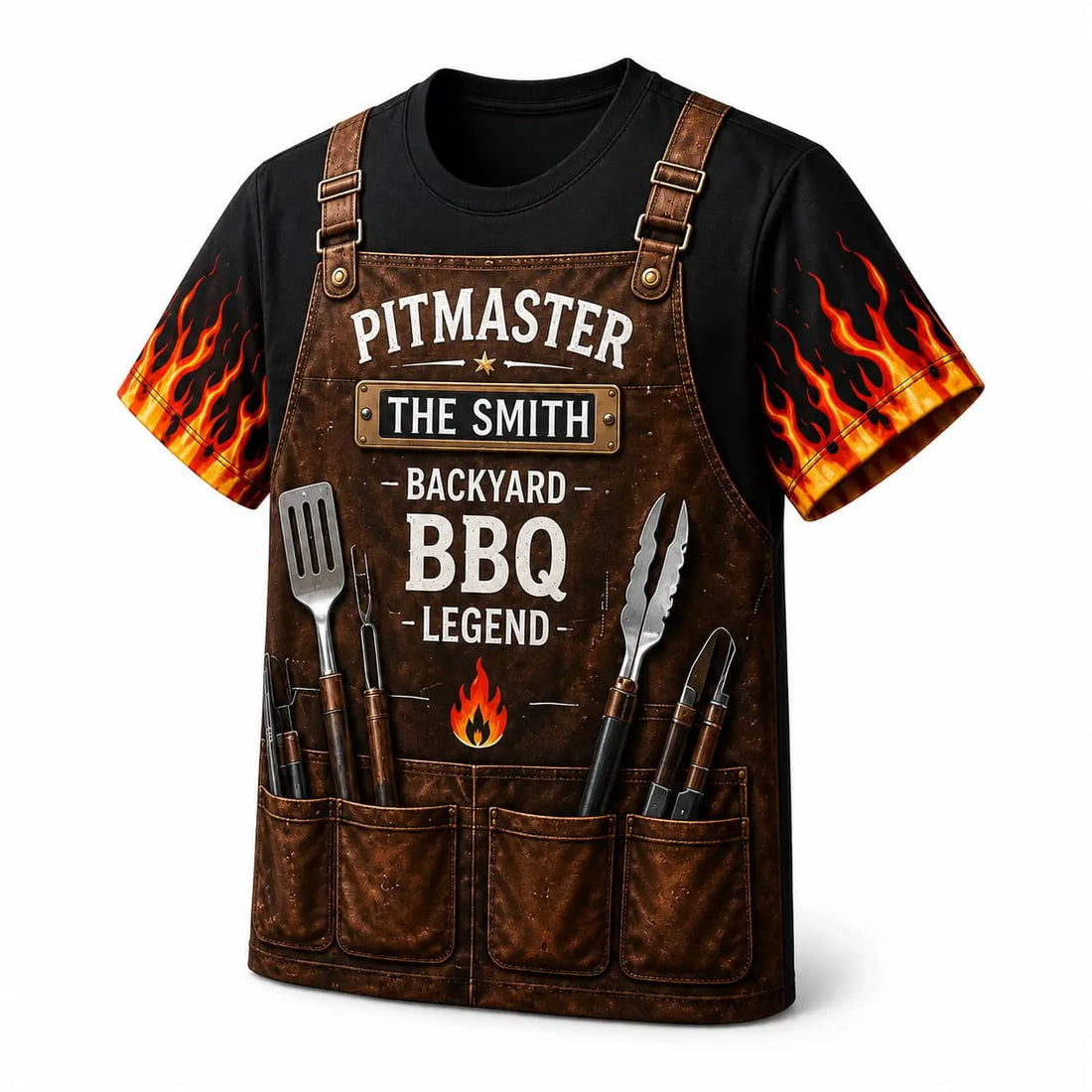 Personalized Pitmaster Backyard BBQ Legend AOP T-Shirt Duconspace
