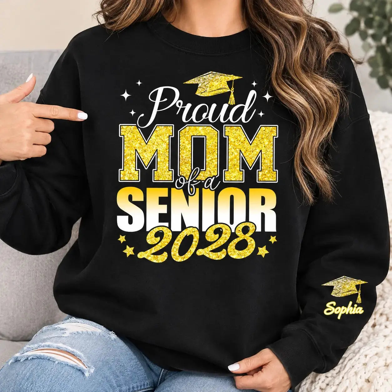 Personalized Proud Mom of a Senior 2027 Shirt