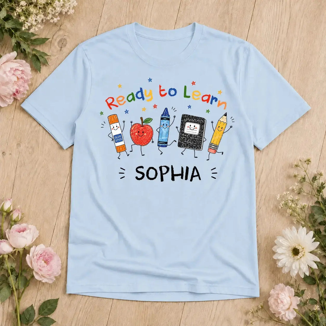 Personalized School Supplies Back to School Shirt