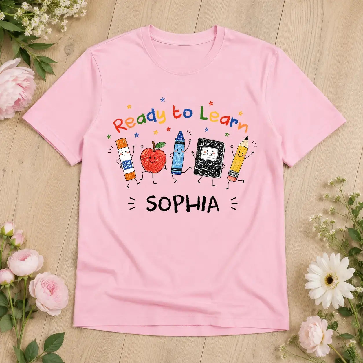 Personalized School Supplies Back to School Shirt