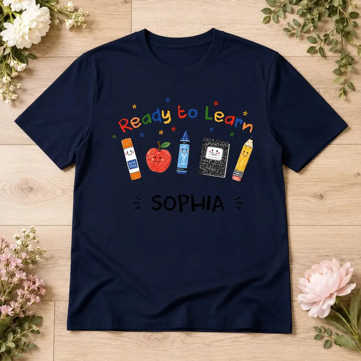 Personalized School Supplies Back to School Shirt