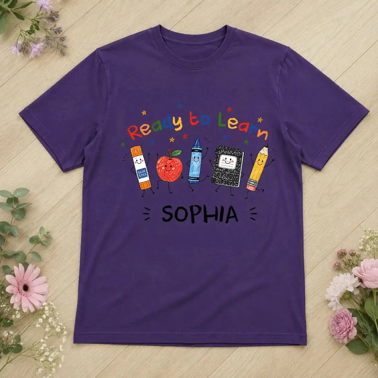 Personalized School Supplies Back to School Shirt
